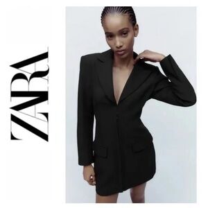 Zara Black Blazer Dress. Size XL. Worn once.